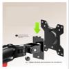 ADBWEKKF Monitor stand robotic arm computer lifting rotating cantilever portable screen hole bracket X1(Black) view 3