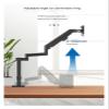 ADBWEKKF 24/27/32 inch computer screen desktop monitor stand arm heightening base lifting telescopic rotating mechanical arm view 4