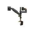 ADBWEKKF Computer monitor dual screen bracket upper and lower screen notebook with column lifting desktop desktop base 9KG load-bearing(Black) view 1
