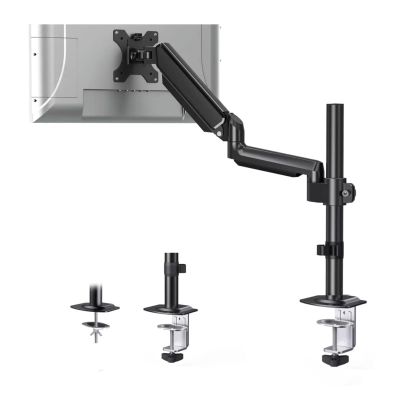 ADBWEKKF Desktop monitor stand suitable for 13-32 inch screens, single-arm monitor mounting bracket, height adjustable, load capacity 0-10 kg