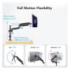 ADBWEKKF Desktop monitor stand suitable for 13-32 inch screens, single-arm monitor mounting bracket, height adjustable, load capacity 0-10 kg view 4