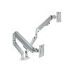 ADBWEKKF 13-32 inch dual-screen monitor computer stand, rotating lifting telescopic stand, gas spring double-arm stand(Silver) view 1