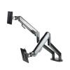ADBWEKKF 13-32 inch dual-screen monitor computer stand, rotating lifting telescopic stand, gas spring double-arm stand(Silver) view 3