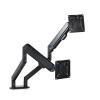 ADBWEKKF 13-32 inch dual-screen monitor computer stand, rotating lifting telescopic stand, gas spring double-arm stand(Silver) view 4