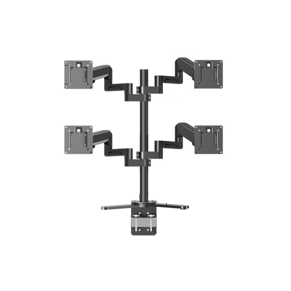 ADBWEKKF Monitor four-screen multi-screen splicing double-screen table clip perforation installation desktop punch-free bracket 27/32/40 inches