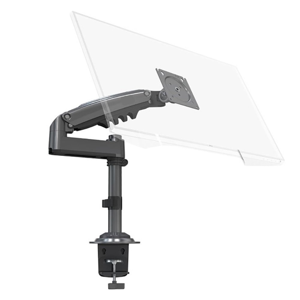 ADBWEKKF H100 Gas Spring 17-30 Inch Monitor Stand Arm Full Motion Desktop Monitor TV Mount Bracket Loading 2-9 kg(Matte Charcoal)
