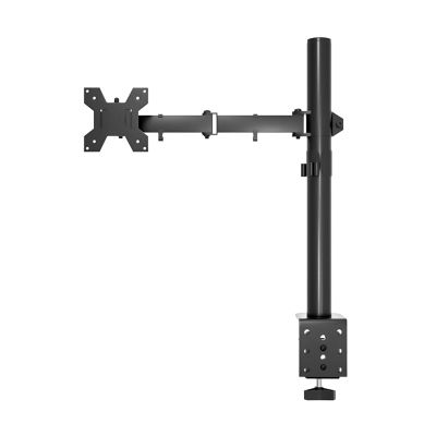 ADBWEKKF Computer monitor stand arm desktop desktop double screen heightening lifting telescopic shelf universal rotating base 17-27 inches long wall clamp table installation version