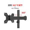 ADBWEKKF Computer monitor stand arm desktop desktop double screen heightening lifting telescopic shelf universal rotating base 17-27 inches long wall clamp table installation version view 4