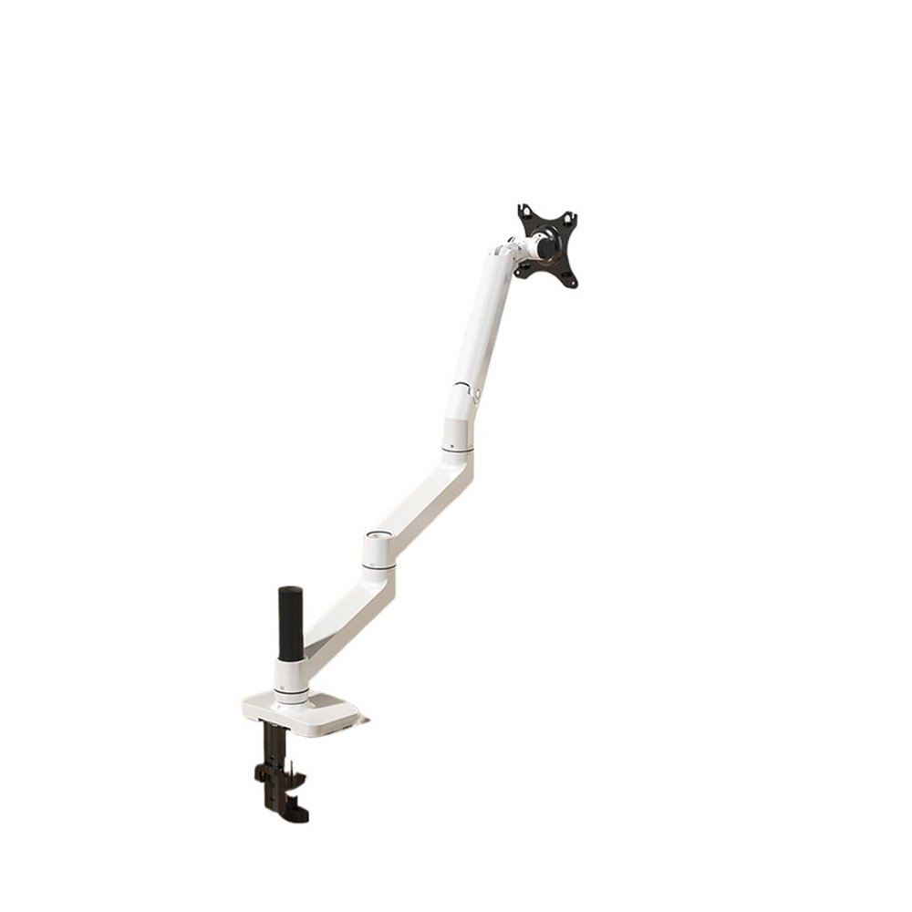 ADBWEKKF Monitor desktop stand long arm rack wide screen fish screen computer lifting and hovering 17-38 inch stand(White)