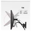 ADBWEKKF F120 17-27 Inch Gas Spring Full Motion TV Wall Mount LCD Monitor Stand Aluminum Arm Stand Silver Black(Style-B) view 3