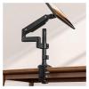 ADBWEKKF Computer monitor stand arm T8-1B desktop simple screen desktop non-hole universal rotating telescopic bottom(White) view 4