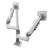 ADBWEKKF H180 Dual Monitor Table Stand Gas Spring 17" - 27" LCD TV Stand Double Arm Clamping Bracket 2-9kg Each(White) view 1