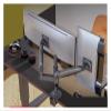 ADBWEKKF H180 Dual Monitor Table Stand Gas Spring 17" - 27" LCD TV Stand Double Arm Clamping Bracket 2-9kg Each(White) view 4