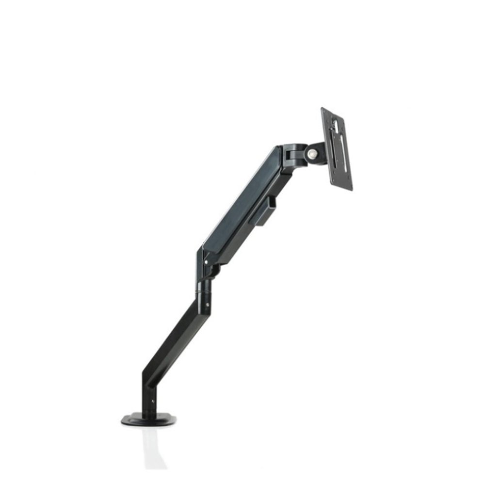 ADBWEKKF 13-32 inch single screen office computer monitor lifting and heightening aluminum alloy gas spring bracket(Black)