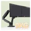 ADBWEKKF F160 Gas Spring 360 Degree Desktop 17" - 27" Dual Monitor Stand Arm Monitor Mount Bracket Each Holds 2-9kg(White) view 2