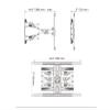 ADBWEKKF P6 (40-75 inches) TV wall mount TV bracket rotating telescopic shelf view 2