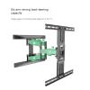 ADBWEKKF P6 (40-75 inches) TV wall mount TV bracket rotating telescopic shelf view 3