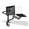 ADBWEKKF Laptop stand monitor desktop combination shelf dual screen office desk can be raised and lowered(Silver) view 2