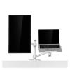 ADBWEKKF Laptop stand monitor desktop combination shelf dual screen office desk can be raised and lowered(Silver) view 3