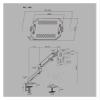 ADBWEKKF Computer notebook monitor two-in-one combination bracket one-to-two mechanical arm screen cantilever bracket view 2