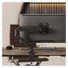 ADBWEKKF Computer monitor stand robotic arm display screen cantilever lifting hole desktop base(Black) view 2