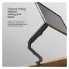 ADBWEKKF Computer monitor stand robotic arm display screen cantilever lifting hole desktop base(Black) view 4