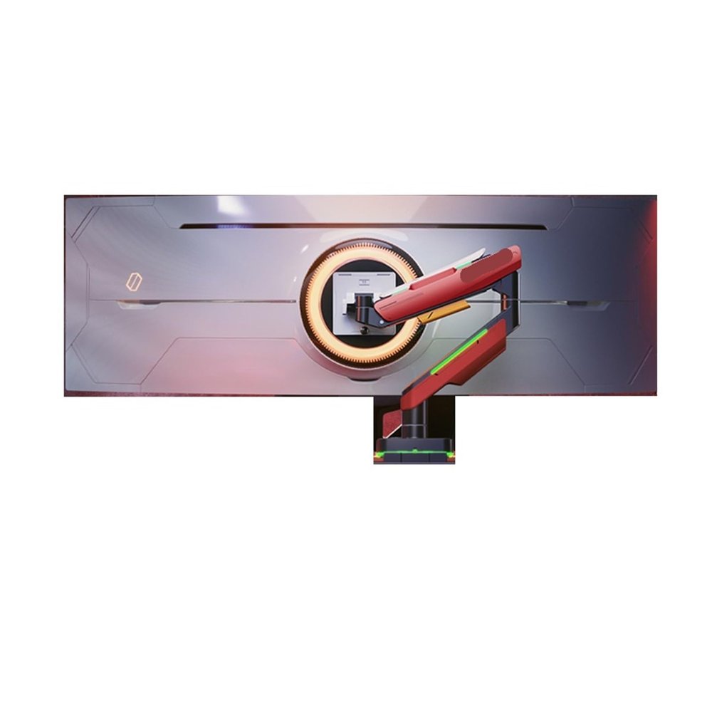 ADBWEKKF Monitor stand T18E computer robotic arm cantilever display 49-inch e-sports screen stand(Red)