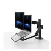 ADBWEKKF Laptop stand monitor stand dual-screen office lifting and heightening bracket type punch-free 32-inch(Silver) view 3