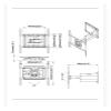 ADBWEKKF SP2 TV rocker arm bracket left and right 90 degree rotation angle 65-80 inches super long arm telescopic hanger view 2