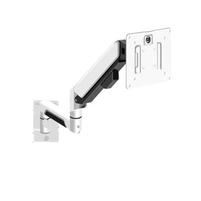 ADBWEKKF 24/27/32-inch fish screen monitor wall mount lifting hover bracket wall hanging wall space saving shelf(White)