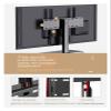 ADBWEKKF TV base, universal monitor stand, no punching hole, desktop heightening stand view 4