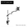 ADBWEKKF Monitor stand desktop double-section telescopic aluminum alloy 8kg lifting and rotating industrial FE112C clamping table view 2