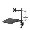 ADBWEKKF Desktop Computer Stand Mechanical Mounting Bracket for 12" - 32" Monitor Stand + 12" - 17" Laptop Monitor Double Arm Stand(Both arms) view 4