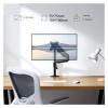ADBWEKKF Aluminum alloy single screen column monitor pneumatic arm computer stand retractable rotating lifting view 3