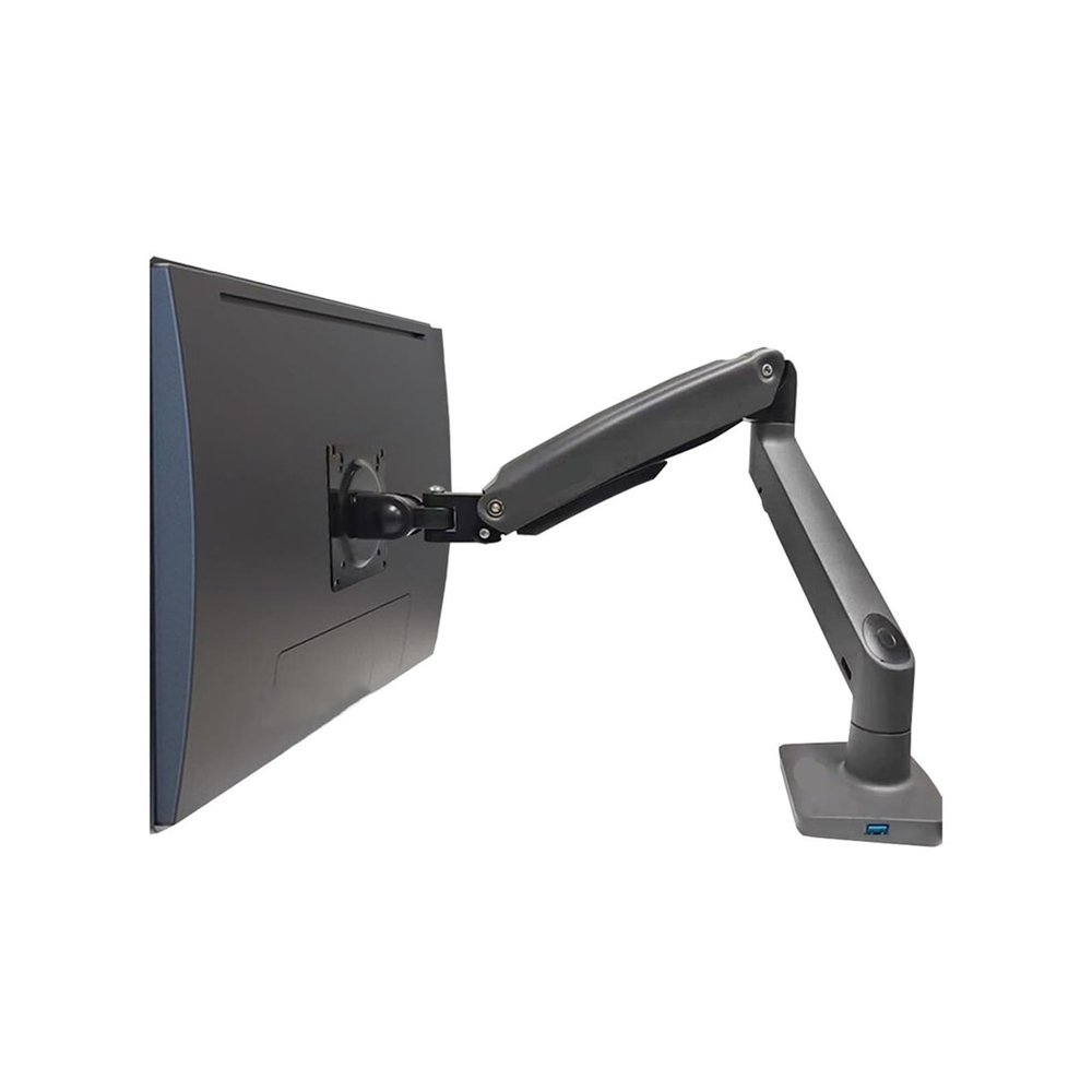 ADBWEKKF G70 computer monitor stand mechanical arm cantilever screen desktop heightening desktop lift rotating(Gray)