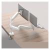 ADBWEKKF Laptop stand, robotic arm, computer suspended desktop screen lifting and heightening tray, cantilever dual screen two-in-one(White) view 1