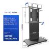ADBWEKKF TV vertical screen rotating bracket mobile phone screen projection horizontal and vertical screen live broadcast room teleprompter touch screen mobile cart view 2