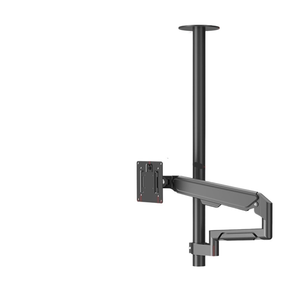 ADBWEKKF Monitor stand, monitor air pressure hover, horizontal and vertical screen rotation, 2-meter heightening hanger ceiling bracket(Column height 175 cm)