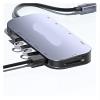 11 in 1 USB C HUB 4K 30HZ TY>pe Docking Station for Air Pro Adapter Splitter for Laptops HDMI-Compatible RJ45(Grey 7 in 1 HUB) view 3