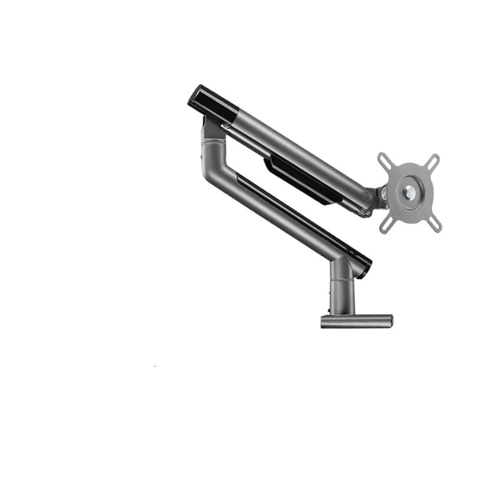 ADBWEKKF Computer monitor stand arm T7-1W desktop simple screen desktop non-hole universal rotating telescopic bottom(Black)