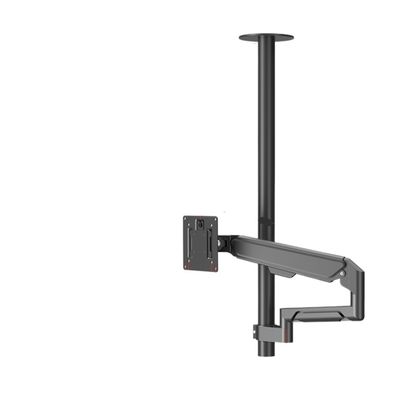 ADBWEKKF Monitor stand, monitor air pressure hover, horizontal and vertical screen rotation, 2-meter heightening hanger ceiling bracket(Column height 140 cm)