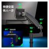 ADBWEKKF Computer monitor dual screen bracket upper and lower screen notebook with column lifting desktop desktop base 9KG load-bearing(Black) view 4