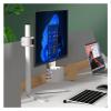 ADBWEKKF 27/32-inch monitor heightening base desktop computer table height lifting swivel bracket(Black) view 4