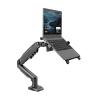 ADBWEKKF F80-FP Laptop Stand Desktop Hole-Free Lifting Rotating Laptop Stand(Black) view 1