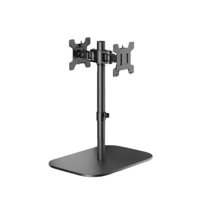 ADBWEKKF Back-to-back dual-screen monitor stand base cantilever robotic arm computer desktop rotation lift increase one to two(Square base 80cm column)