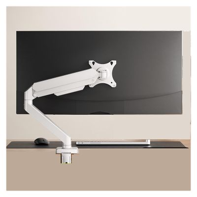 ADBWEKKF Monitor stand robotic arm computer rotating lifting cantilever portable screen hole bracket X1(S1 White)