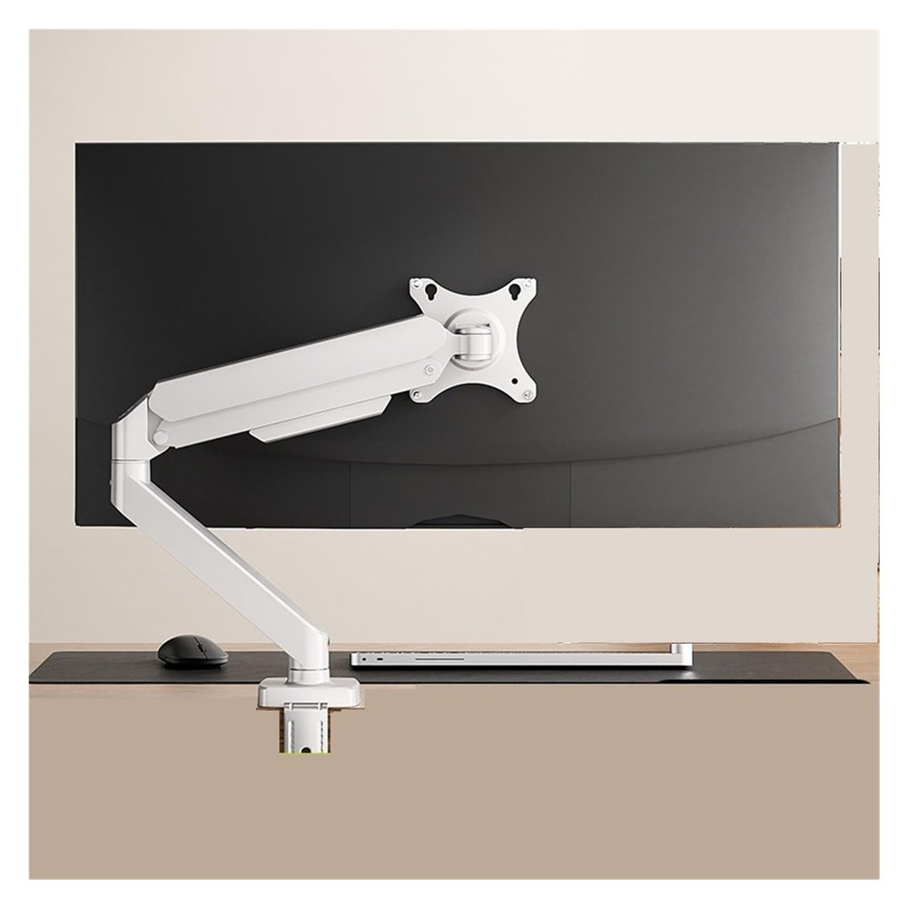 ADBWEKKF Monitor stand robotic arm computer rotating lifting cantilever portable screen hole bracket X1(S1 White)