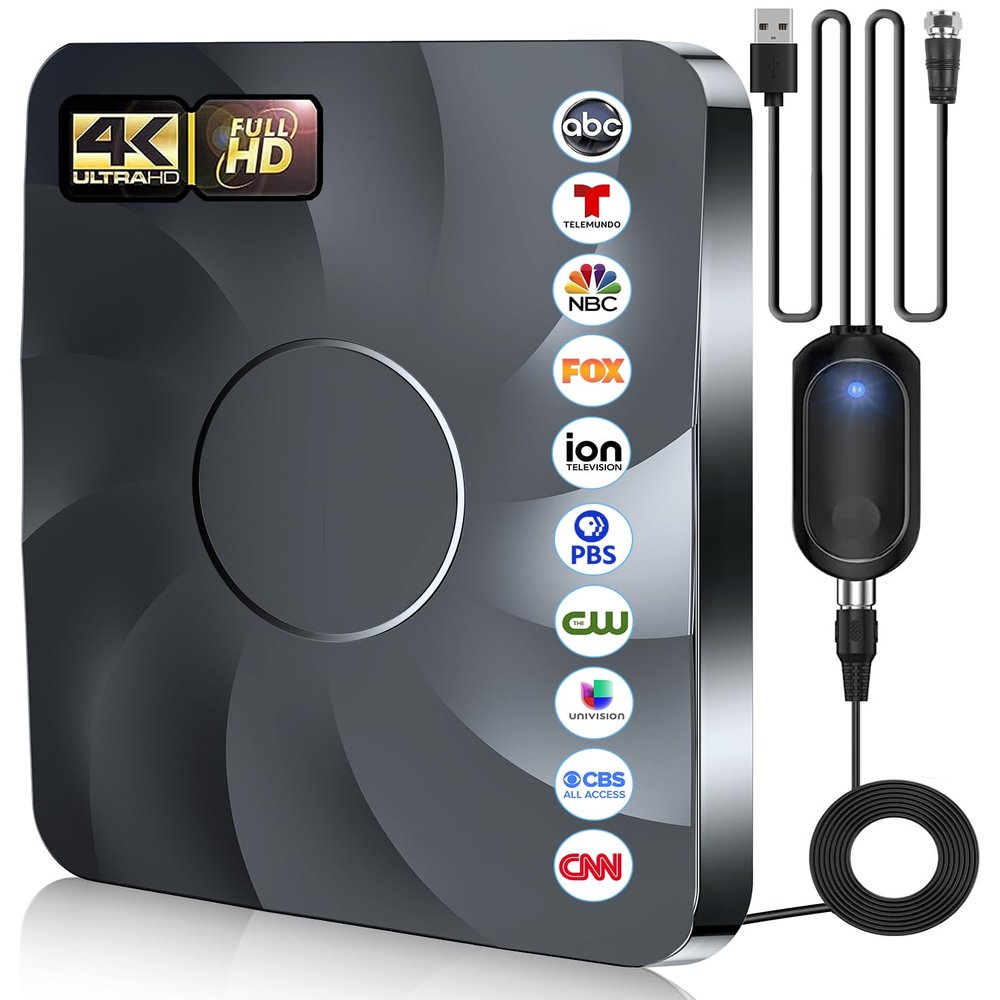 2025 Digital TV Antenna for Smart TV Indoor, 3200+ Miles Long Range HD Antenna
