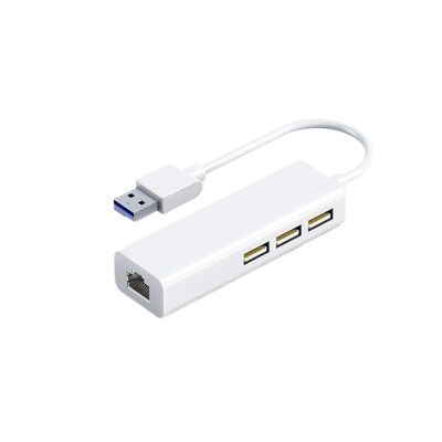 4-in-1 USB HUB C Dock Station Ethernet Adapter to 100Mbps RJ45 Splitter OTG for PC Pro(USB)