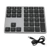 Greensen Wireless Number Pad, 35 Keys Scissor Switch BT5.0 Aluminium Alloy Case Numeric Keypad with Type C Cable for OS X Laptop System Desktop Tablet view 1